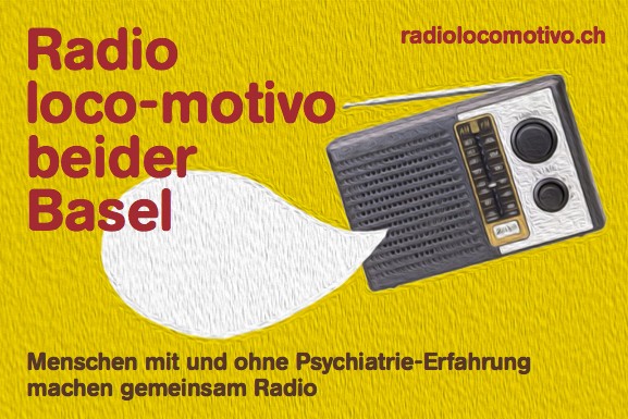 Das Foto zeigt den Radio loco-motivo-Flyer.