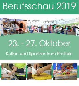 Plakat der Berufsschau 2019 in Pratteln/BL