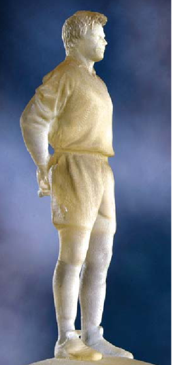 Eine 3D-Figur von Fussballer Oliver Kahn